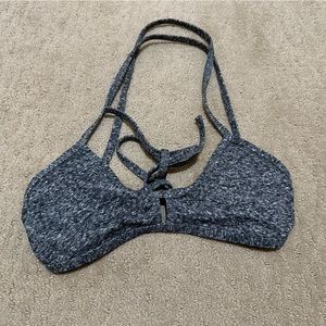 Jolyn Swimwear Vent Top in Heathered Gray